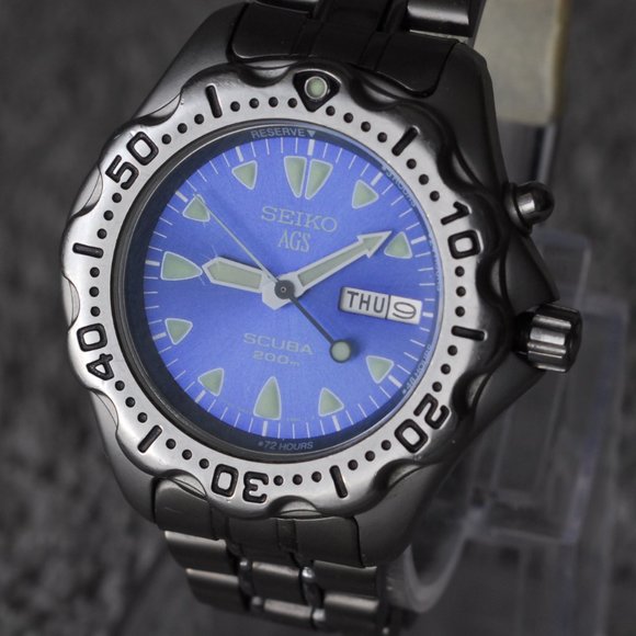Seiko Kinetic Scuba Divers, 5M23 6B40, SBBW015, AGS, Refurbished, J49 - Picture 3 of 10